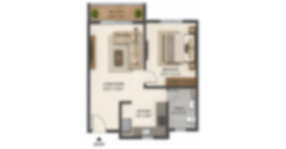 Prestige Falcon City Thane Master Floor Plan