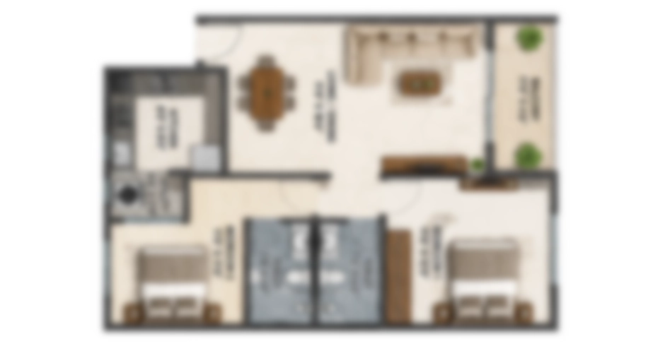 Prestige Falcon City Thane Floor Plan